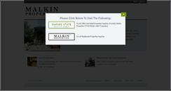 Desktop Screenshot of malkinproperties.com
